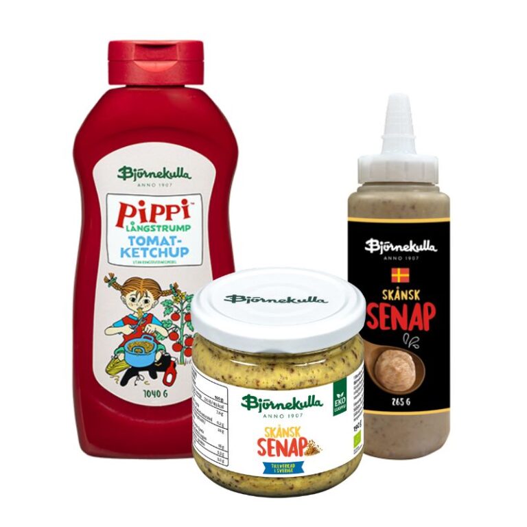 Bjornekulla ketchup och senap